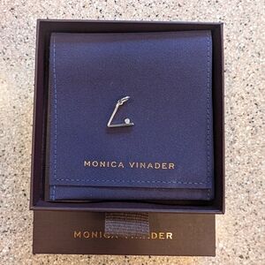 Monica Vinader Silver Geometric Earring